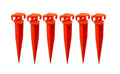The Um24 Pack Of 6-11Ground Stake Stick Strong Outdoor Camping Tent Or Garden Pegs- Orange (11 Inches - 6Pc)