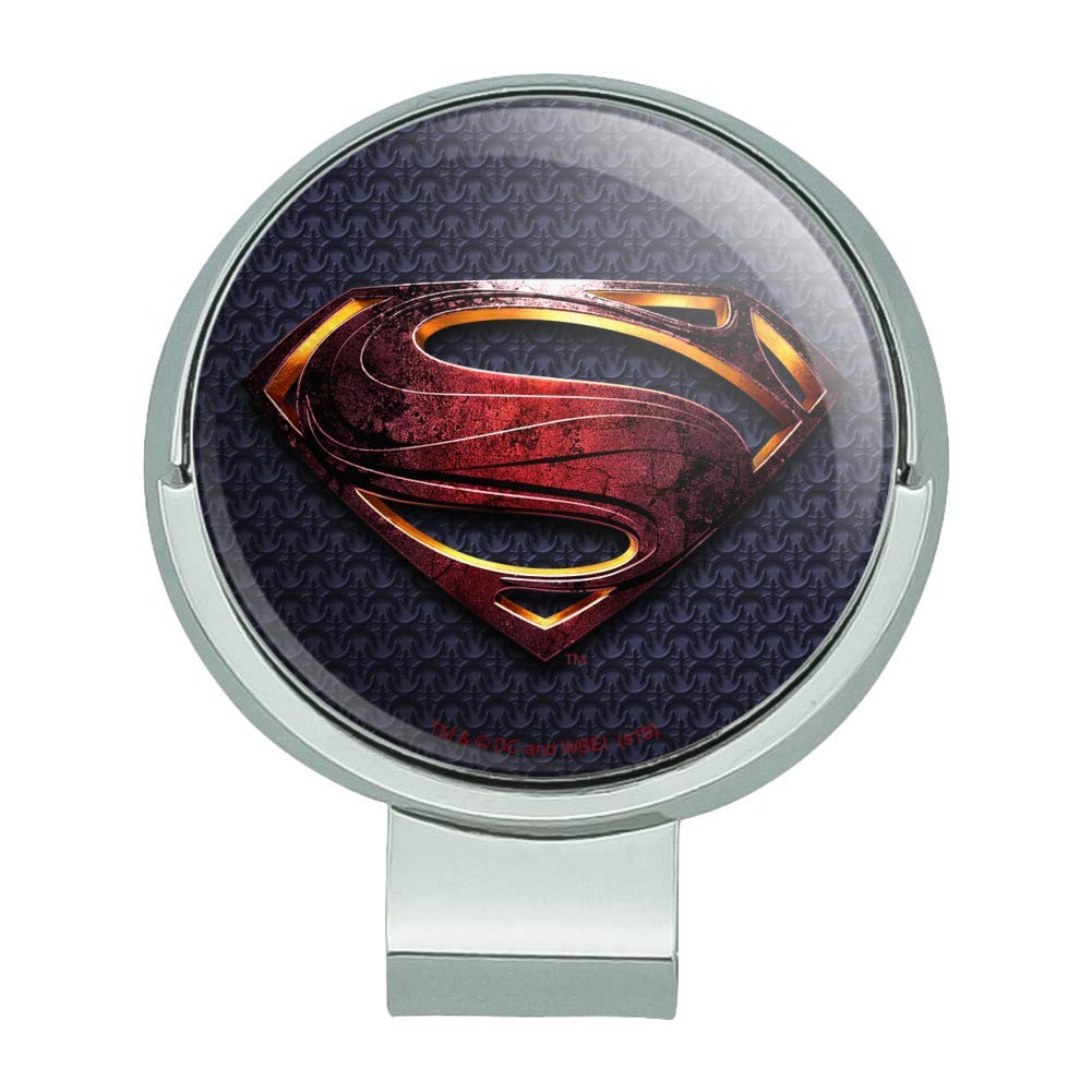 Graphics & More Justice League Movie Superman Logo Golf Hat Clip With Magnetic Ball Marker