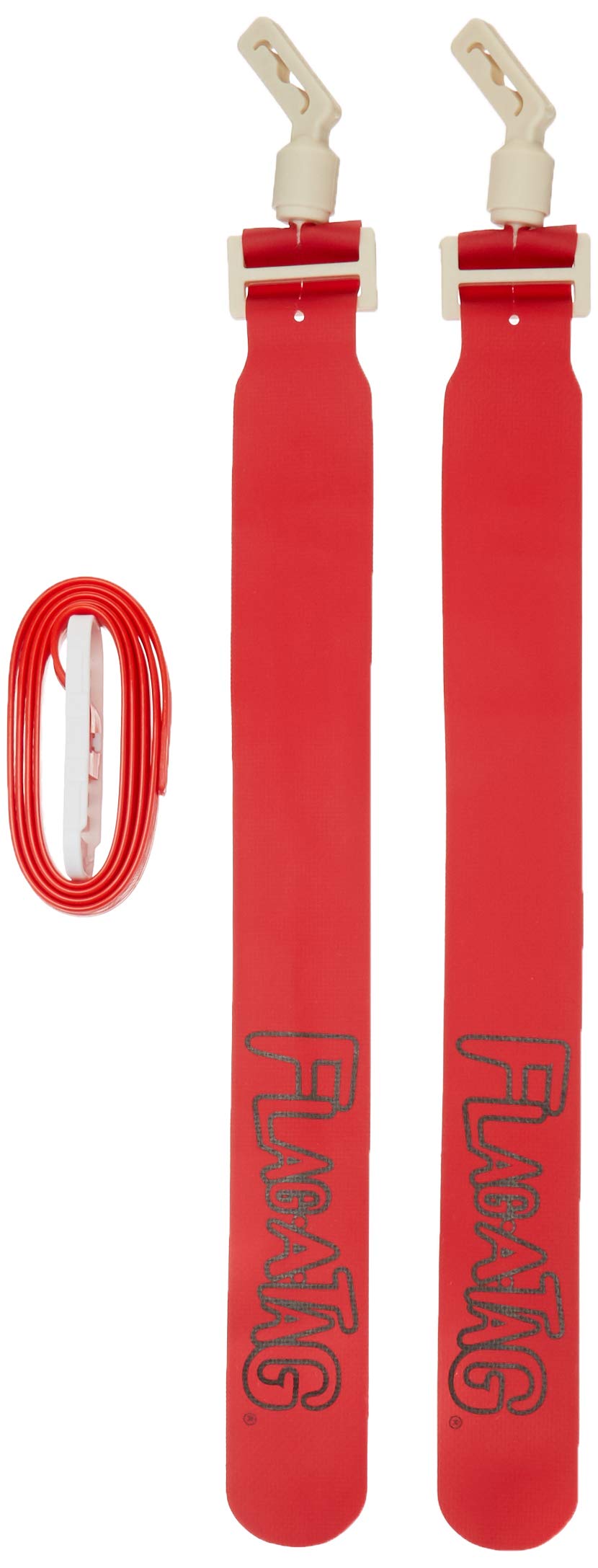 Flag-A-Tag Sonic Boom Flag Belts, Scarlet, 52-Inch (One Dozen)