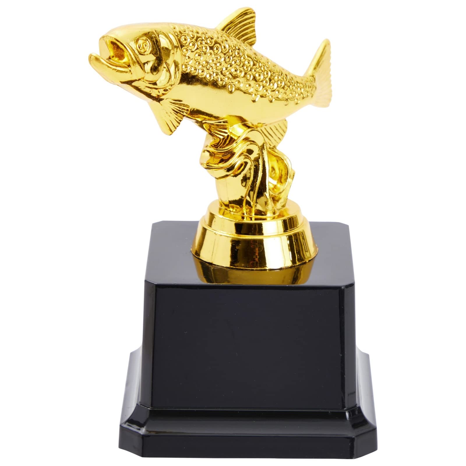 Juvale Small Fish Trophy, Golden Fishing Award For Tournaments And Competitions (3X5 In)
