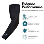 Arm Sleeves For Kids (1 Pair) Compression - Boys, Girls, Youth Basketball Shooter Sleeve - Best Elbow Warmers Protection For Foo