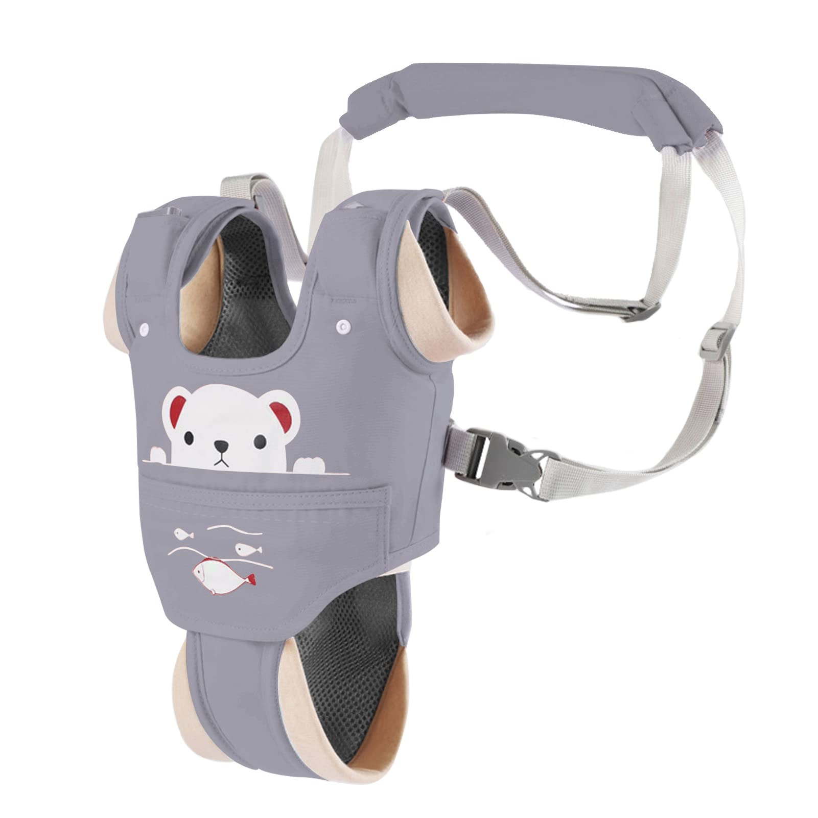 Ocanoiy Baby Walking Harness Handheld Baby Walker Assistant Belt Adjustable Toddler Infant Walker Safety Harnesses Standing Up A