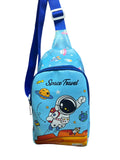 Jiada Kids Travel Crossbody Sling Chest MultiPurpose Bag Space Print