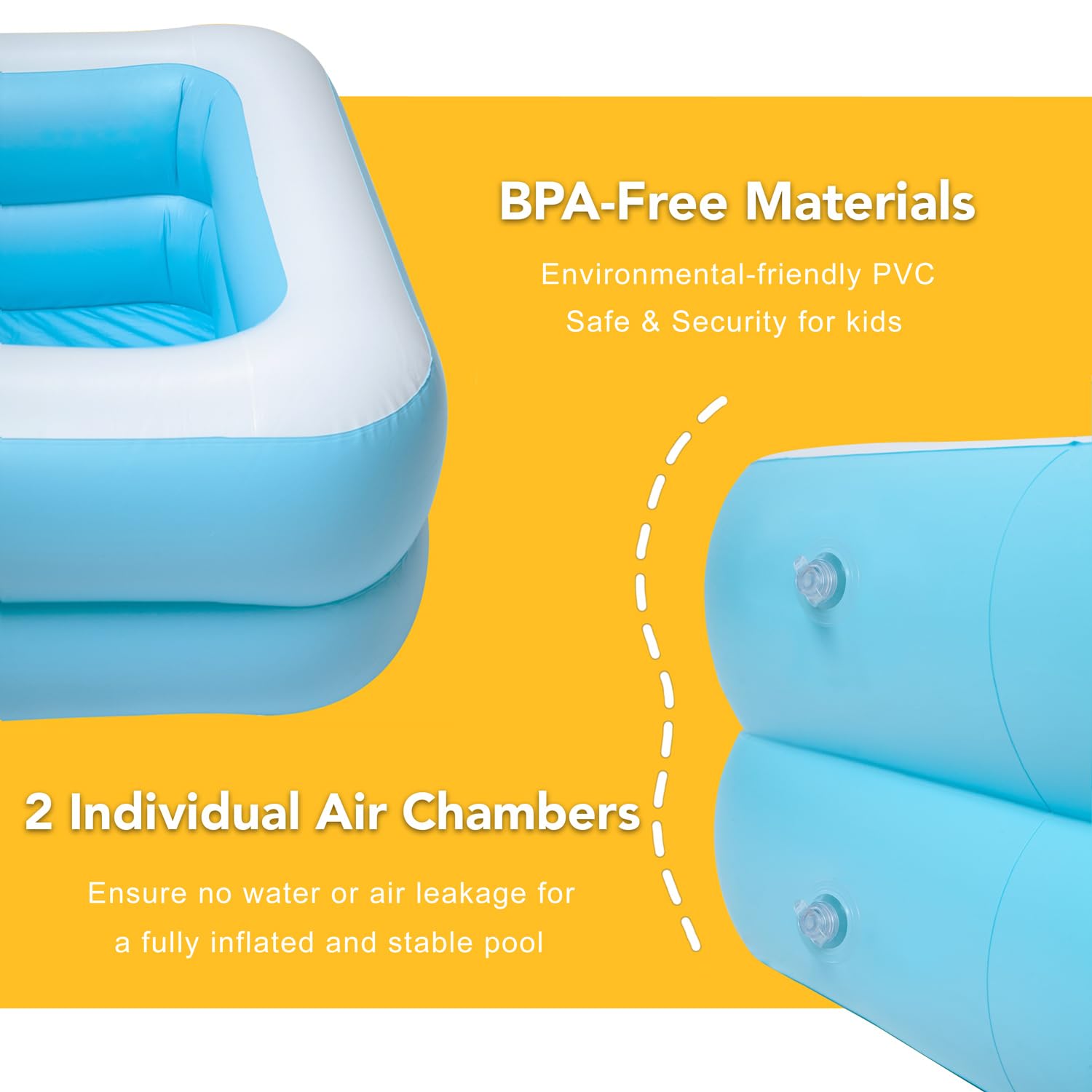 Chiclist Inflatable Kiddie Pool Baby Pool Swim For Kids Kids, Easy Set For Backyard Summer Outdoor
