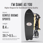 Gentle Booms Sports Skateboard Swing, 29.7  9.5 Inch Large Stand Up Surf Swing With Adjustable Handle, Up To 660 Pounds Weight C