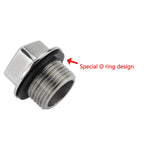 Nrc&Xrc Stainless Steel 316 Marine Grade Boat Fit 1-1/4In Hole Garboard Drain Plug W/Screws & O Ring
