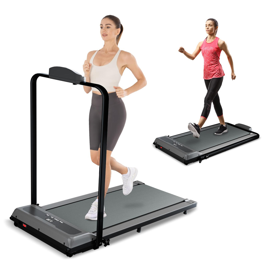 Howhai Treadmill, Walking Pad, Treadmills For Home Foldable With Handle Bar, 6.2 Mph Running Treadmill With Remote Control And L