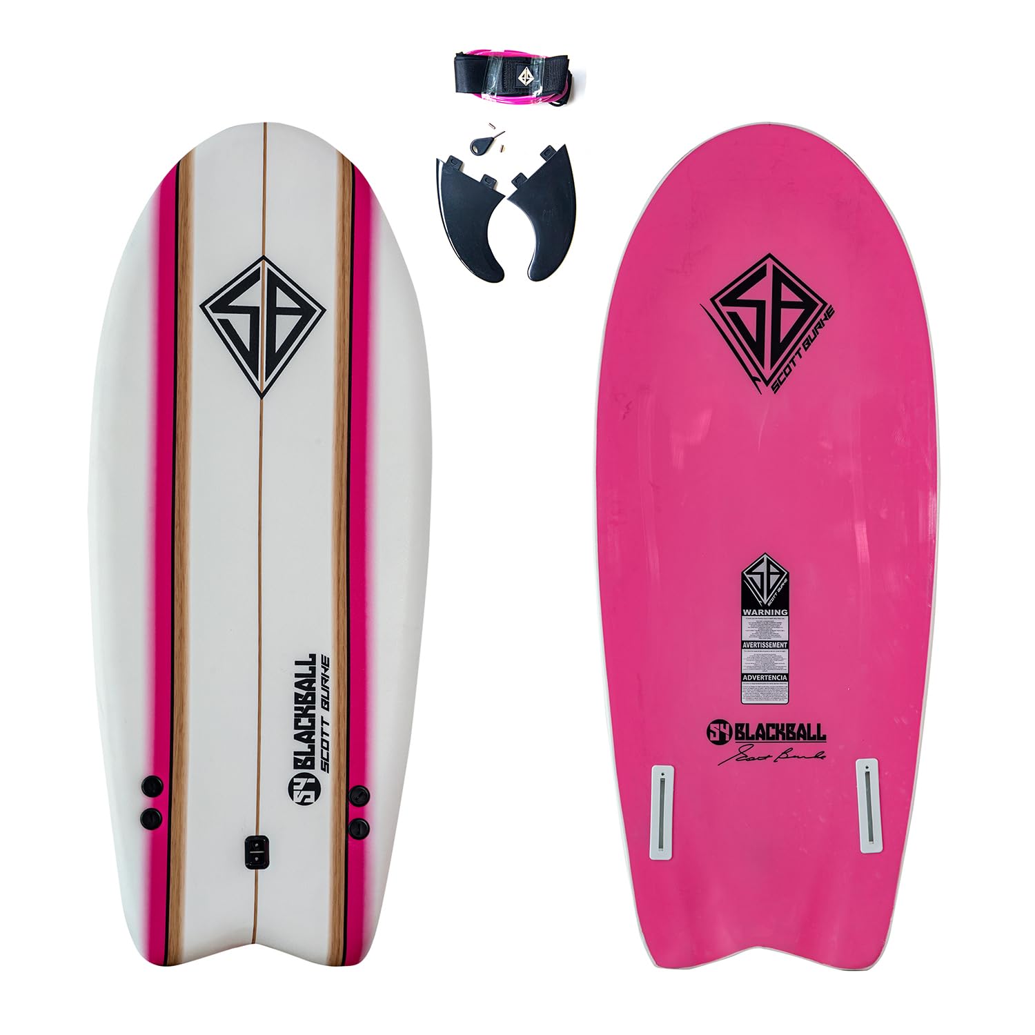 Scott Burke 54 Blackball Breaker Surfboard (Color may vary)