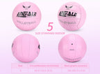 Adekale Pink Volleyball Beach Volleyball Soft Indoor And Outdoor Play Official Size 5 Volleyball Beach Backyard Sports Training