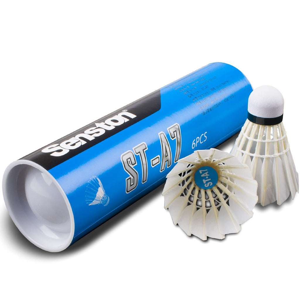 Senston Badminton Shuttlecocks 6 Pack Sports Birdies Shuttlecock 6Pcs For Outdoor Indoor Sports Activities
