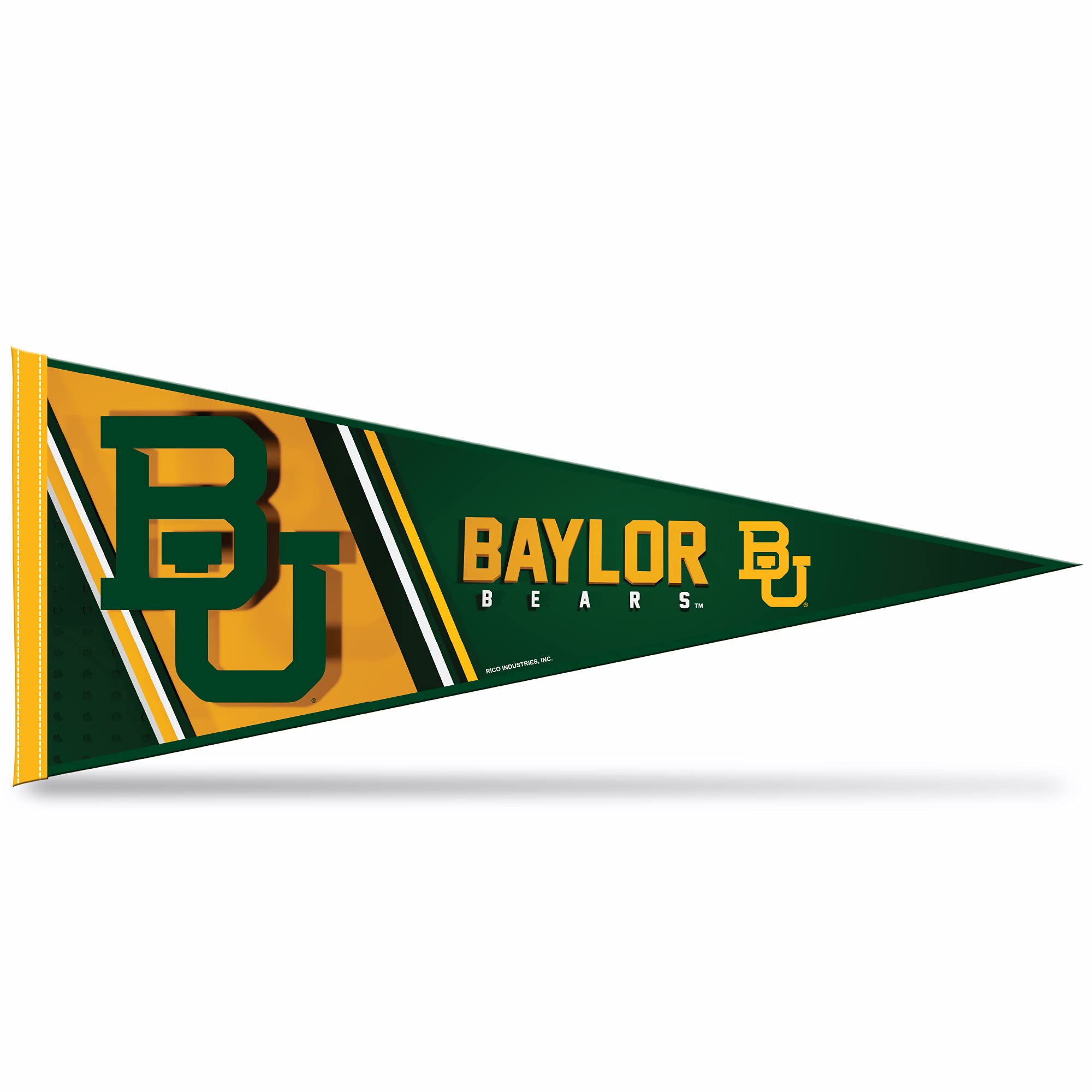 Rico Industries Ncaa Baylor Bears Primary 12'' X 30'' Felt Wall D  Cor Pennant - Great For Home/Bed Room/Man Cave D  Cor