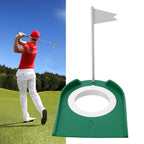 Pwshymi Golf Putting Cup Mini Putt Hole Plastic Indoor Putt Putt Greens Practice Aids Adjustable Hole White Flag Inside Putt For