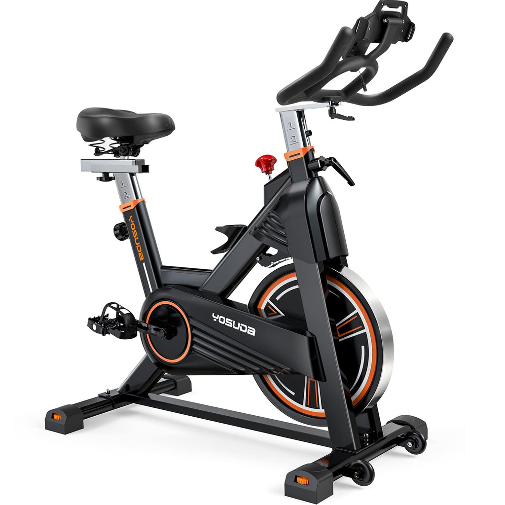 Yosuda Pro Magnetic Exercise Bike 350 Lbs Weight Capacity - Indoor Cycling Bike Stationary With Comfortable Seat Cushion, Silent