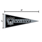 Rico Industries Nfl Football Las Vegas Raiders Retro 12'' X 30'' Felt Wall D  Cor Pennant - Great For Home/Bed Room/Man Cave D