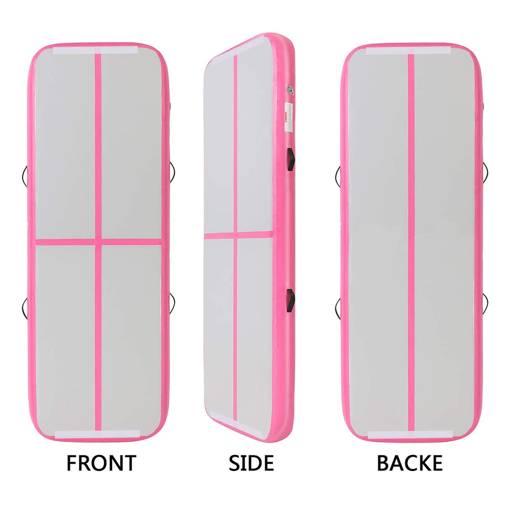 Fbsport 10Ft Inflatable Air Gymnastics Mat Training Mats 4/8 Inches Thickness Gymnastics Tracks For Home Use/Training/Cheerleadi