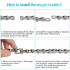 A Akraf Bicycle Chain Repair Tool Kit With Bike Link Plier, Chain Breaker Splitter Tool, 6 Pairs Bicycle Missing Links, Bicycle