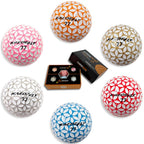 Kaede Fly Distance Golf Balls (Half Dozen) 2 Tone Colored 6 Balls