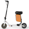 Qlaway Electric Scooter with Seat, 350W Motor, Top Speed 19Mph(31km/h), Max 22 Miles Ranges, 350W Motor, 8.5 Solid Tires, Alumin
