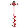 Eskimo E40 8-Inch Electric Ice Auger, Full Power 40V Lithium, Steel Bit, Lightweight Powerhead, Turbo Cutting System Multi-Edge 