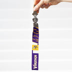 Rico Industries Nfl Football Minnesota Vikings Standard Wrist Lanyard Key Chain, Cute Wristlet Strap Keychain Holder For Women M