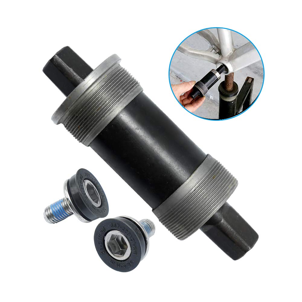 Hoypeyfiy Bb-Un26 Square Taper Bottom Bracket 68 * 123/127 / 110Mm (Black 1Pcs) (68X110Mm)