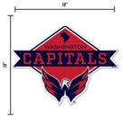 Rico Industries Nhl Washington Capitals Diamond Shape Cut Pennant - Home And Living Room D  Cor - Soft Felt Ez To Hang