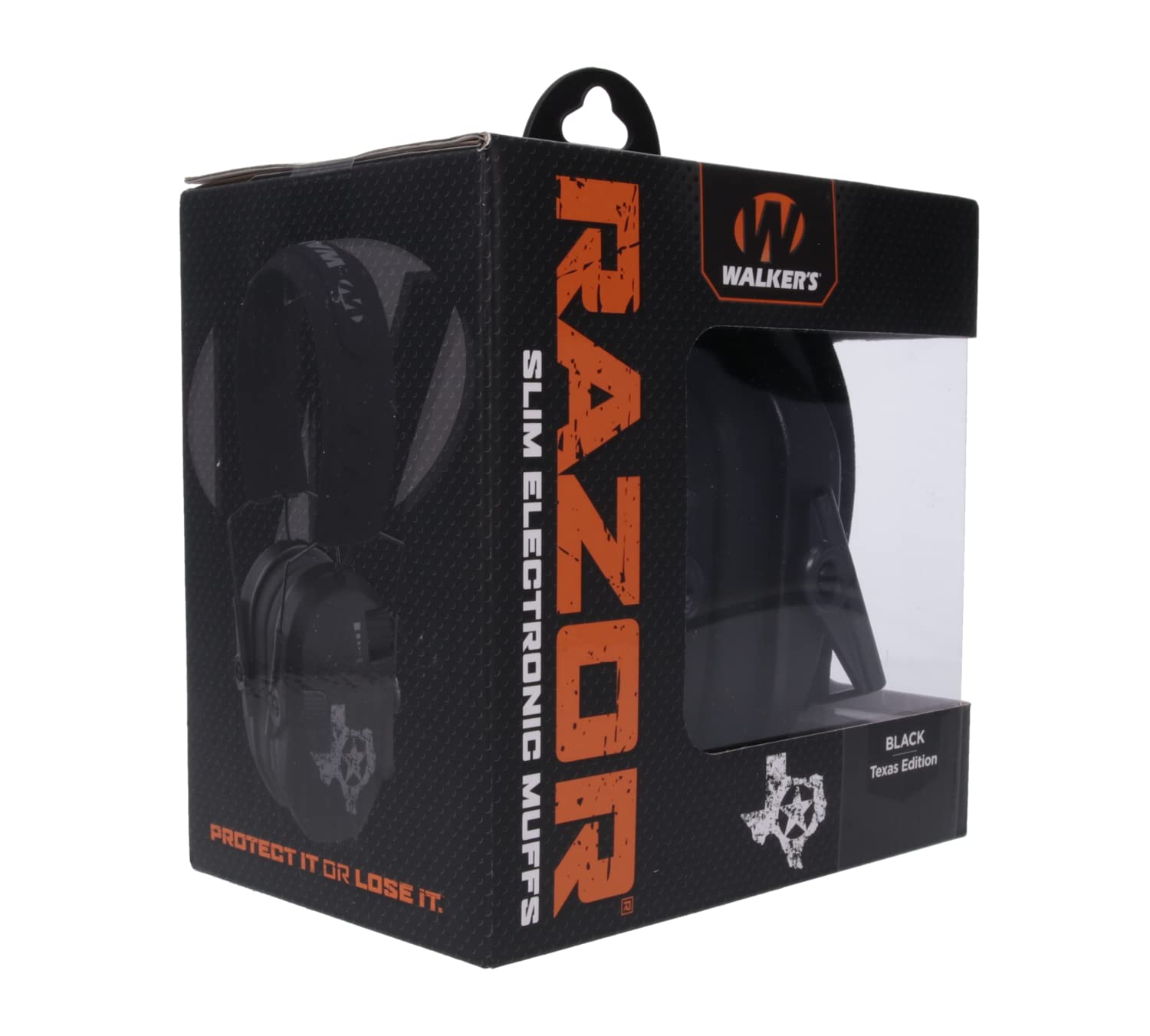 Walkers Razor Electronic Earmuffs -TEXAS EDITION, Black-texas (GWP-RSEM-TX)