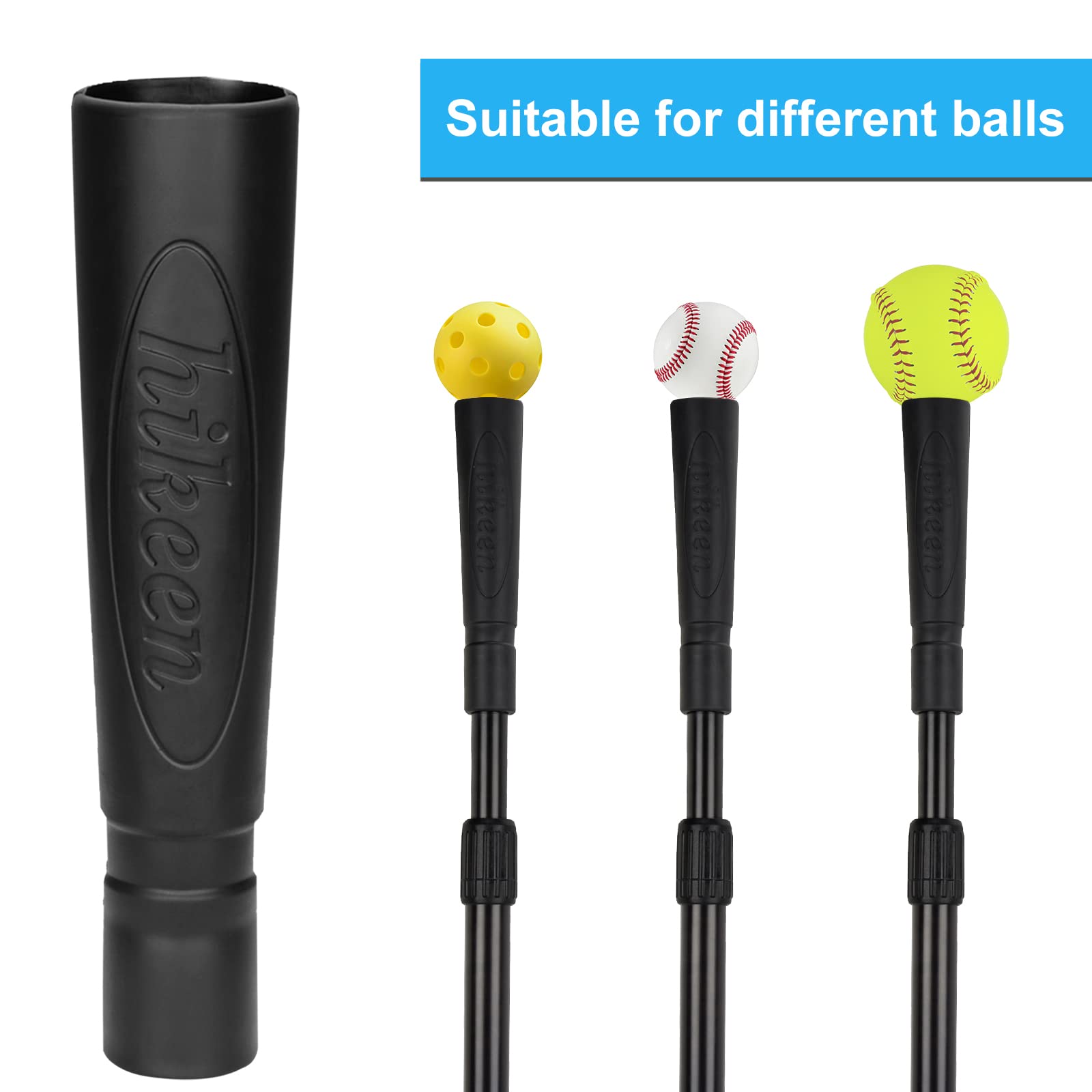 Hikeen Batting Tee Topper Replacement Baseball Tee Rubber Topper Soft Durable For Softball Baseball Training Hitting Ball Replac