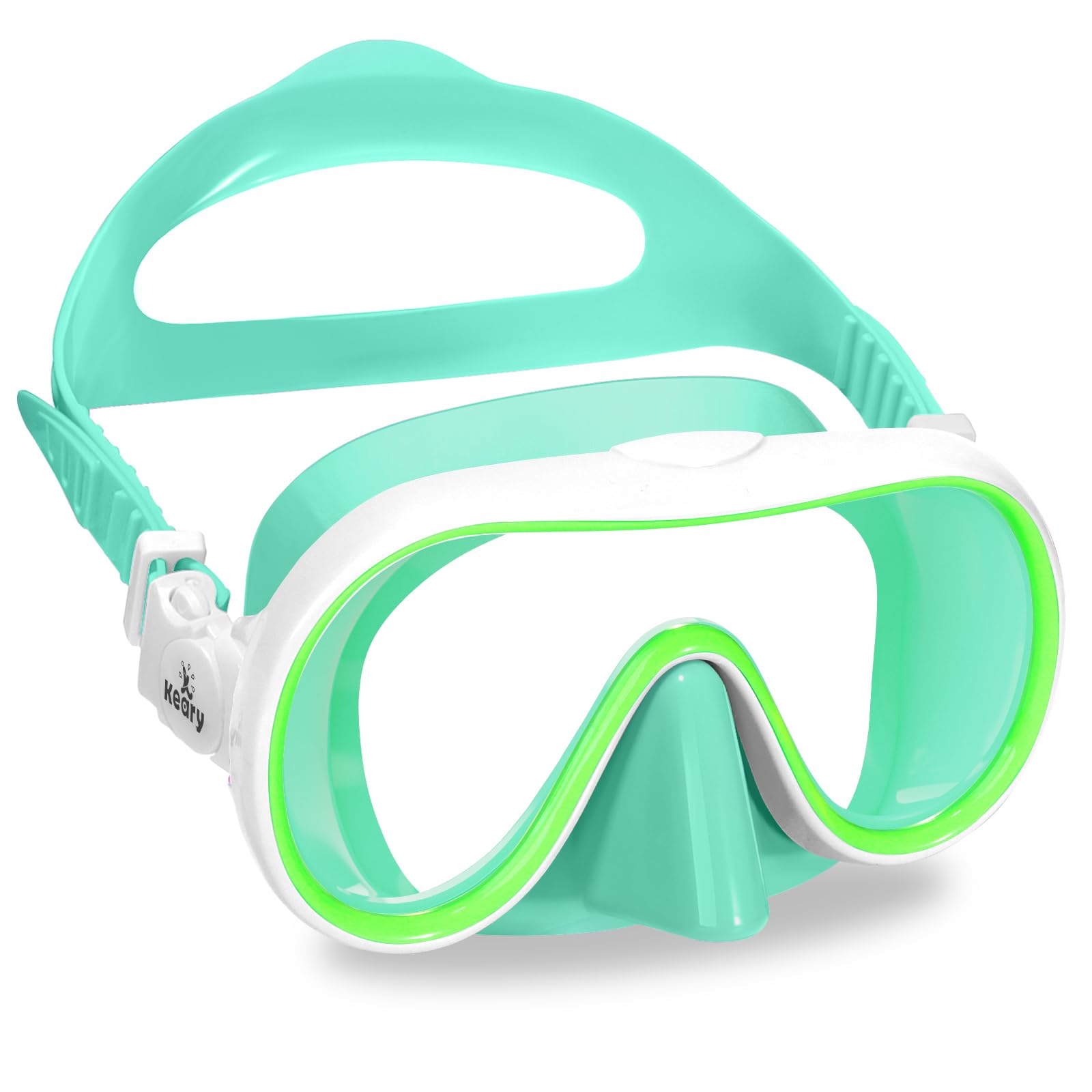 Keary Kids Swim Goggles with Nose Cover Swimming Goggles for Kids 6-14 8-12 age 4-7 3-6 3-5 Snorkel Mask for Toddler Boys Girl Y
