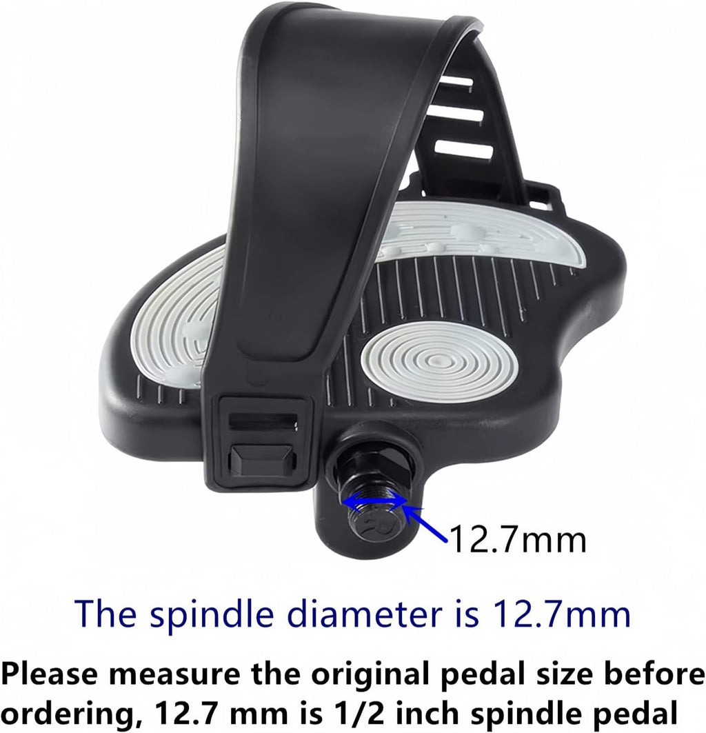 Ybeki Exercise Bike Pedals With Straps For Spin Bike And Indoor Stationary Exercise Bike, 6 Month Warranty