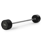 Titan Fitness 110 Lb Rubber Straight Fixed Barbell, Pre-Loaded Weight Bar For Strength Training & Weightlifting