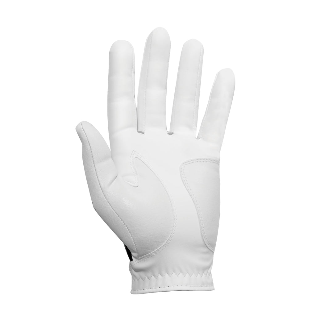 Footjoy Women'S Weathersof Golf Glove, White, Medium/Large, Worn On Right Hand