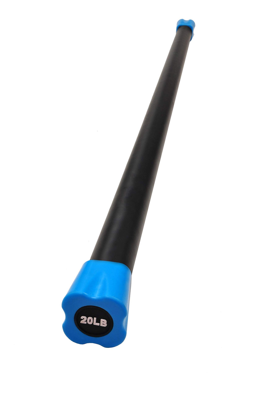 Signature Fitness Total Body Workout Weighted Bar Weighted Workout Bar Weighted Exercise Bar, 20-Pound