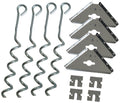 Arrow Shed Ak600 Earth Anchor Kit, Steel-Stainless