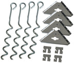 Arrow Shed Ak600 Earth Anchor Kit, Steel-Stainless