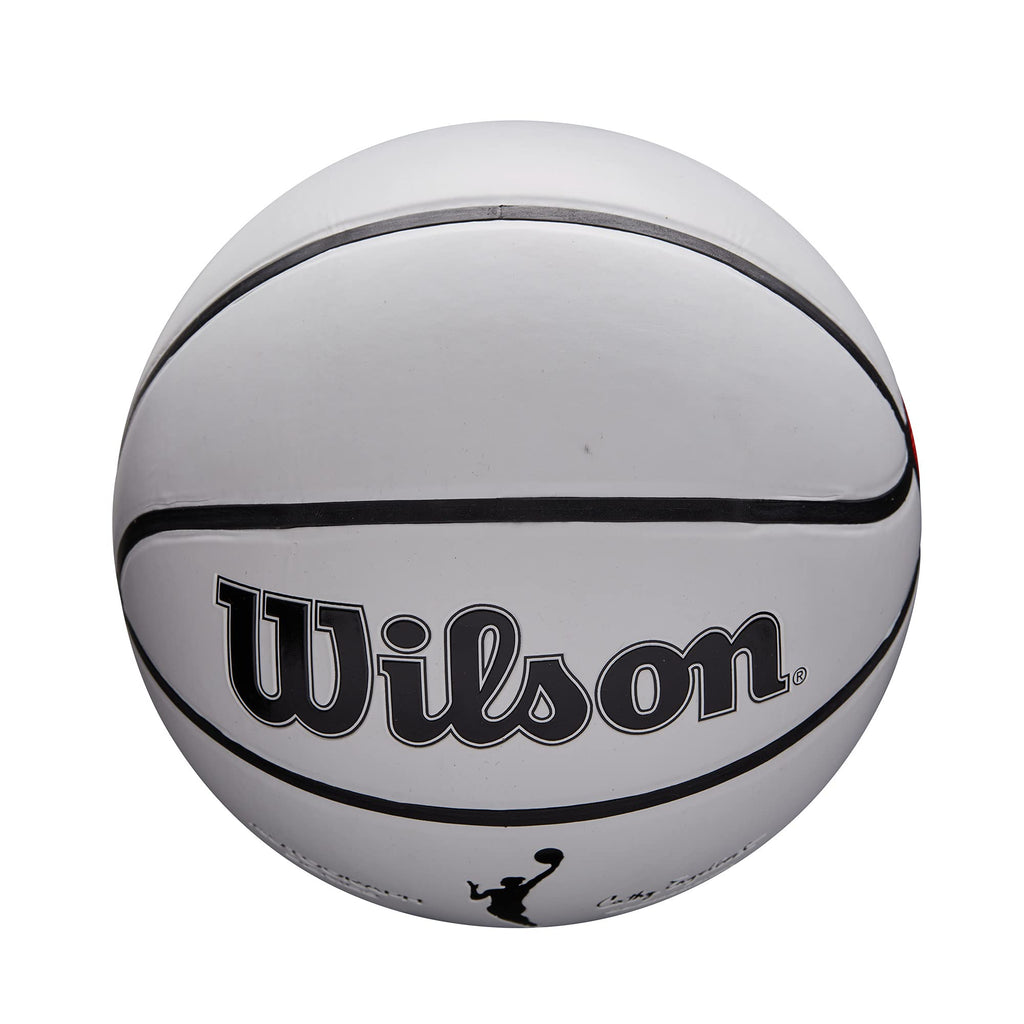 Wilson Wnba Commemorative Series Autograph Basketball - Mini Size, White/Orange
