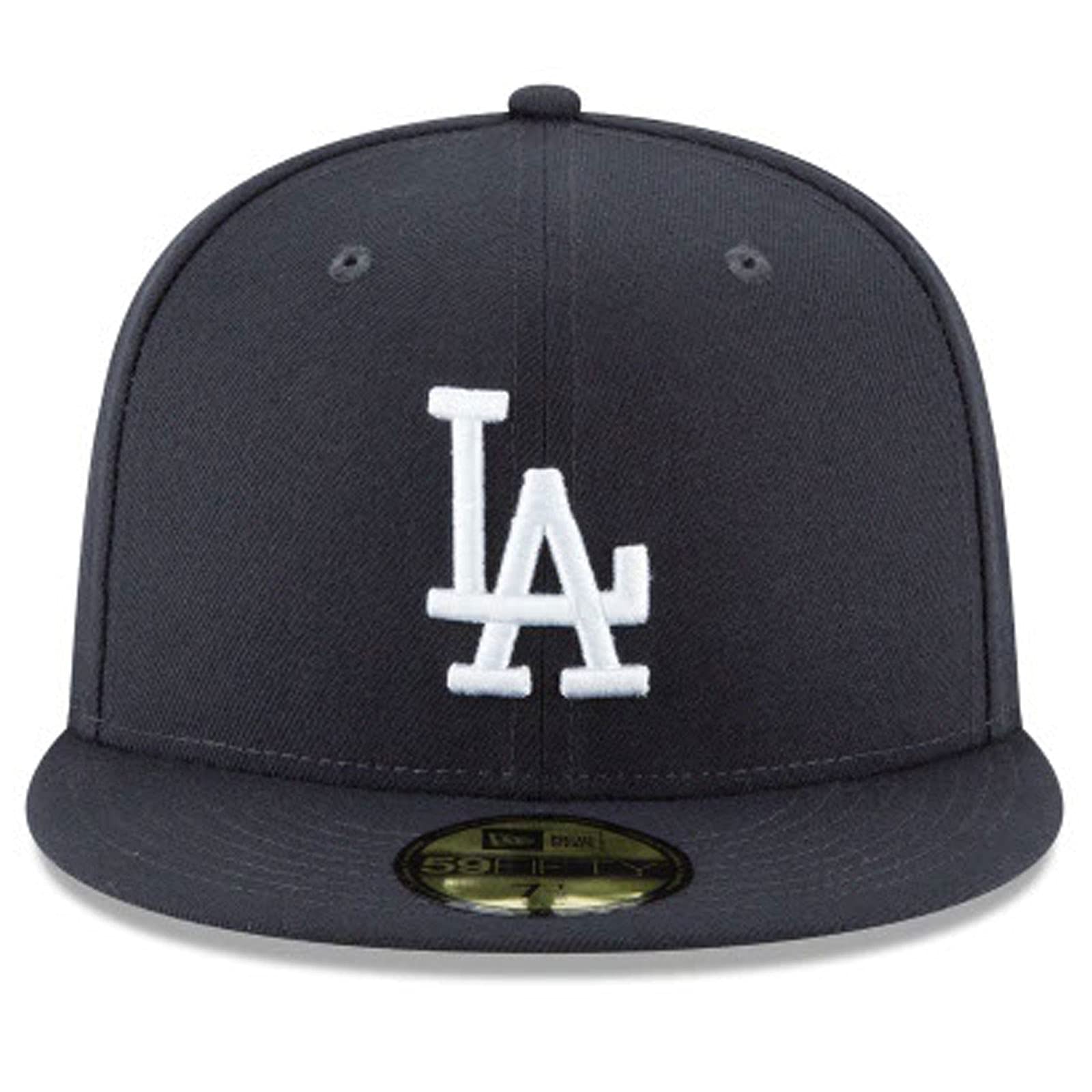 New Era 59Fifty MLB Basic Los Angeles Dodgers Navy Blue Fitted Headwear Cap (7 7/8-62.5cm)
