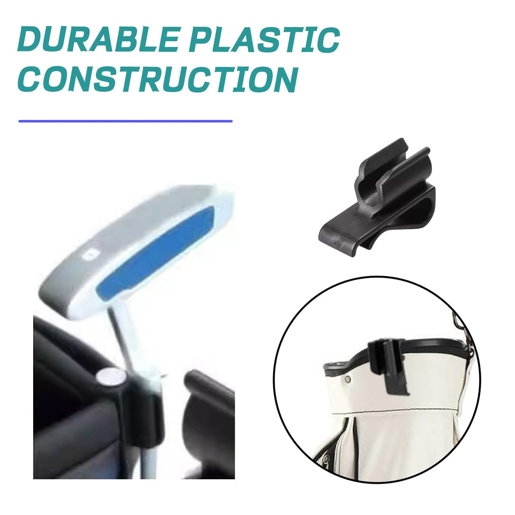Brbasap 2 Pack Golf Putter Clip Convenient Putter Holder For Golf Bags Easy To Attach Putter Clamp Organizer Keep Your Putter Ha