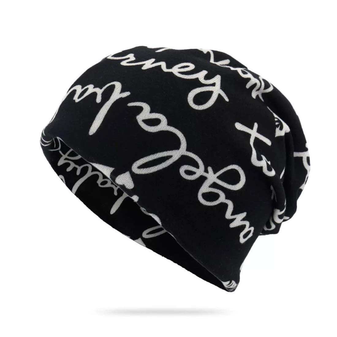 Youstylo  You Are Priority Unisex Slouchy Blended Cotton Beanie Skull Cap (Sb3015A, Black, Free Size)