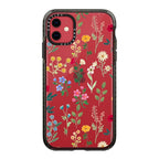 Casetify Impact Case For Iphone 11 - Spring Botanicals 2 - Clear Black