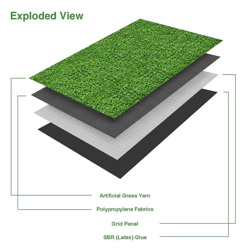 Golf Putting Green Turf (0.47'' Custom Size) Multi-Use Artificial Grass Carpet Indoor/Outdoor Rug, Golf Hitting Practice Mat In