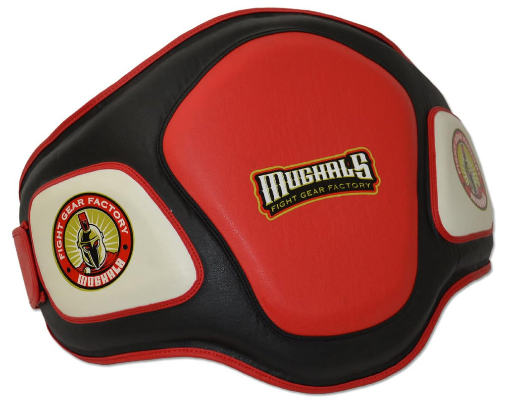 Mma Muay Thai Belly Pad (Hook N Loop (Red/White/Black))