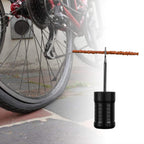 Oumers Tubeless Bike Tire Repair Tool Kit, Bike Tire Punctures With 5Pcs Bacon Strips Plus Insertion Tool Tire Repair Fork Reame