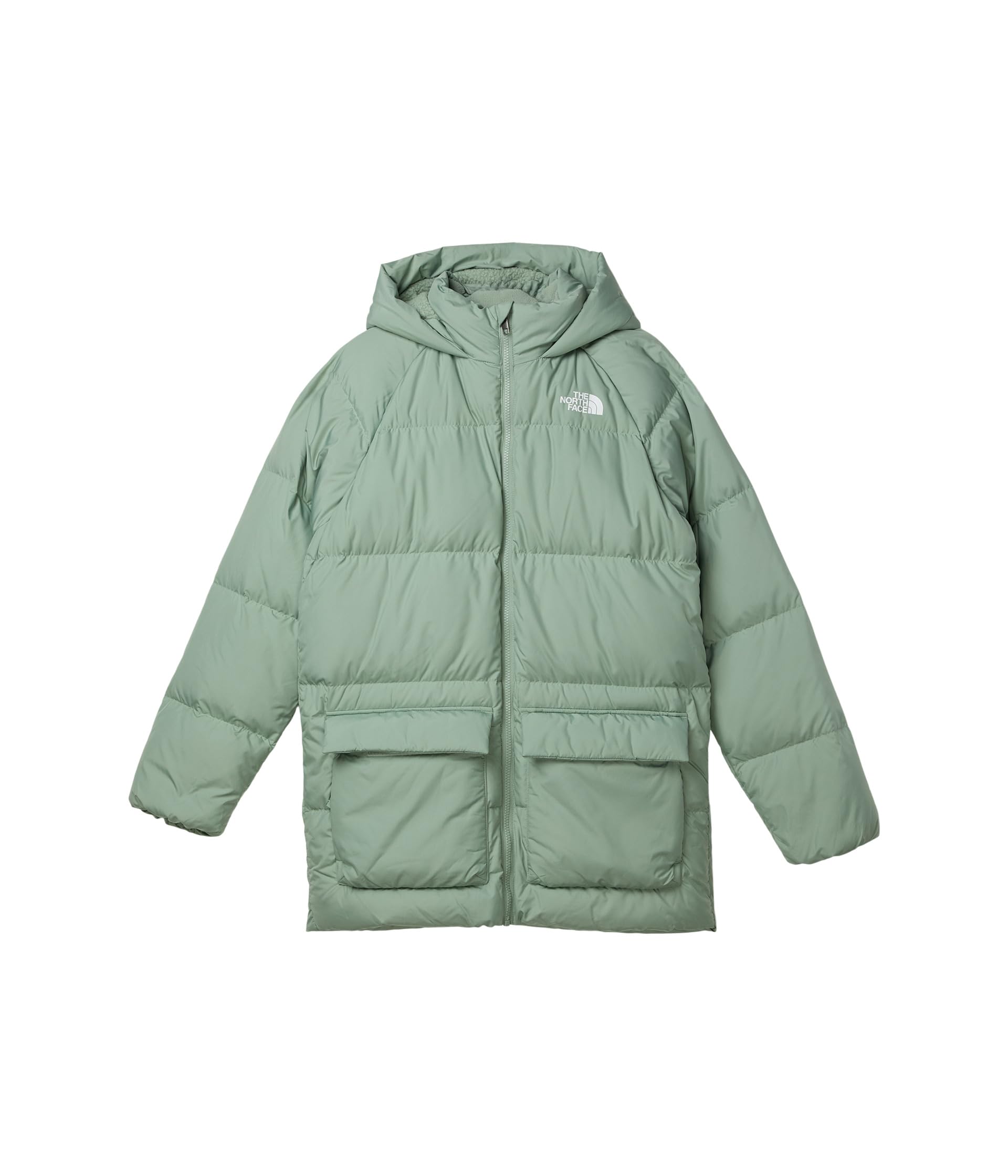 The North Face Teen North Down Fleece-Lined Short Parka | 600 Fill Waterfowl Down, Water Repellent, Insulated Hood, & Pockets, S
