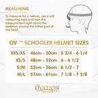 Ovation Deluxe Schooler Black Xxs/Xs Helmet With Deluxe Pk/2 Black One Size Hair Net