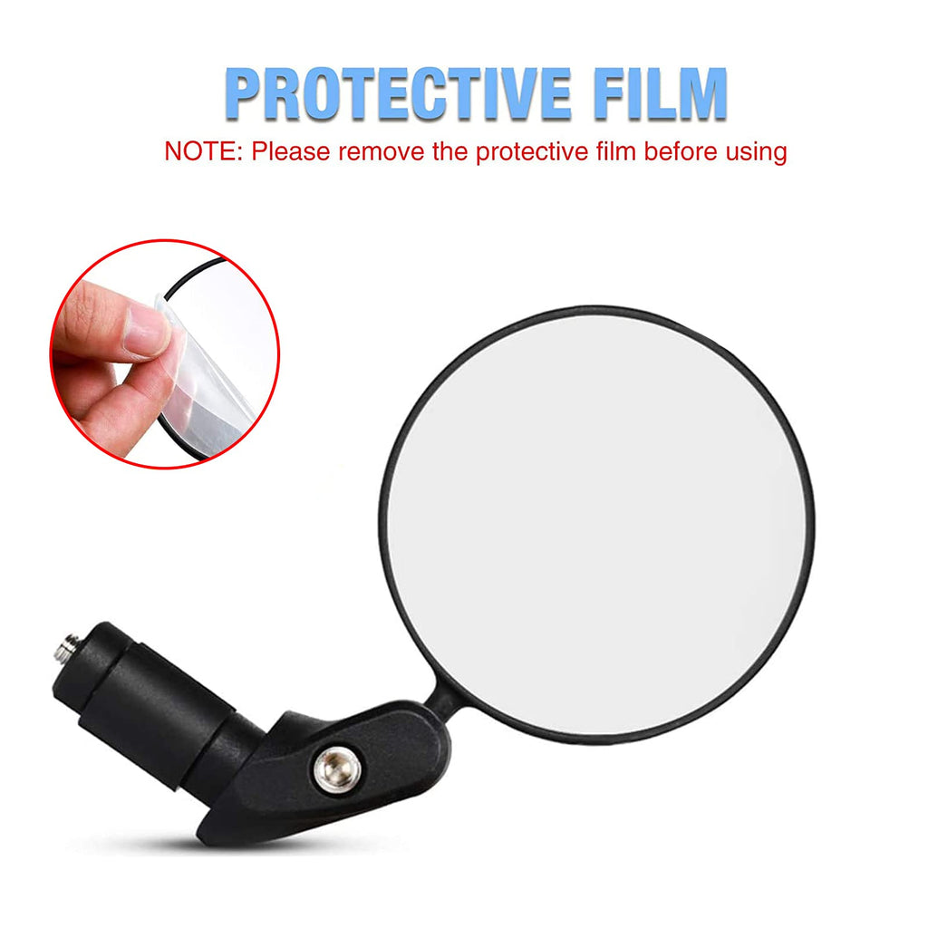 Lwpitty Bike Mirrors 2Pcs Bar End Bicycle Mirrors For Handlebars Bicycle Cycling Lightweight Rear View Mirrors, Safe Rearview Mi