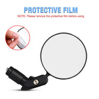 Lwpitty Bike Mirrors 2Pcs Bar End Bicycle Mirrors For Handlebars Bicycle Cycling Lightweight Rear View Mirrors, Safe Rearview Mi
