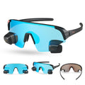 TriEye Sports Sunglasses with Rearview Mirror - Men & Women Polarized Sunglasses Rowing & Cycling Glasses - UV400 Protection