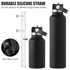 Standard Mouth Straw Lid For Hydroflask 24 21 18 Oz,Lid With Straws Fit For Hydro Flask And Other Water Bottles Sports Cap Top R