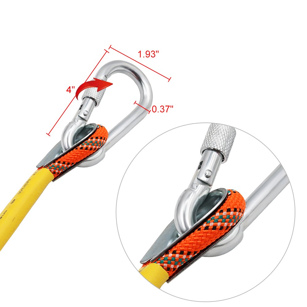 X Xben Outdoor Climbing Rope 50M (160Ft) Rock Climbing Rope, Escape Rope Climbing Equipment Fire Rescue Parachute Rope (160 Foot